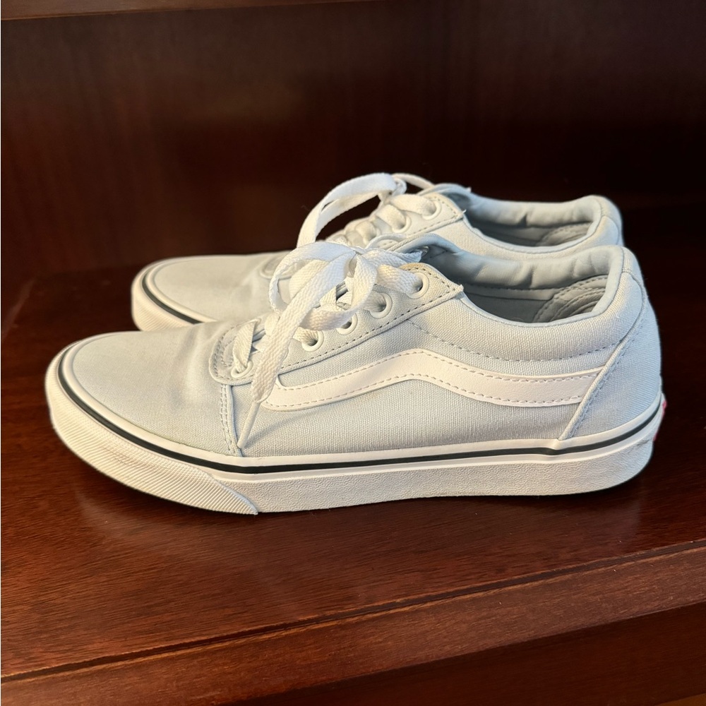 Vans, light blue, size 8, barely worn!